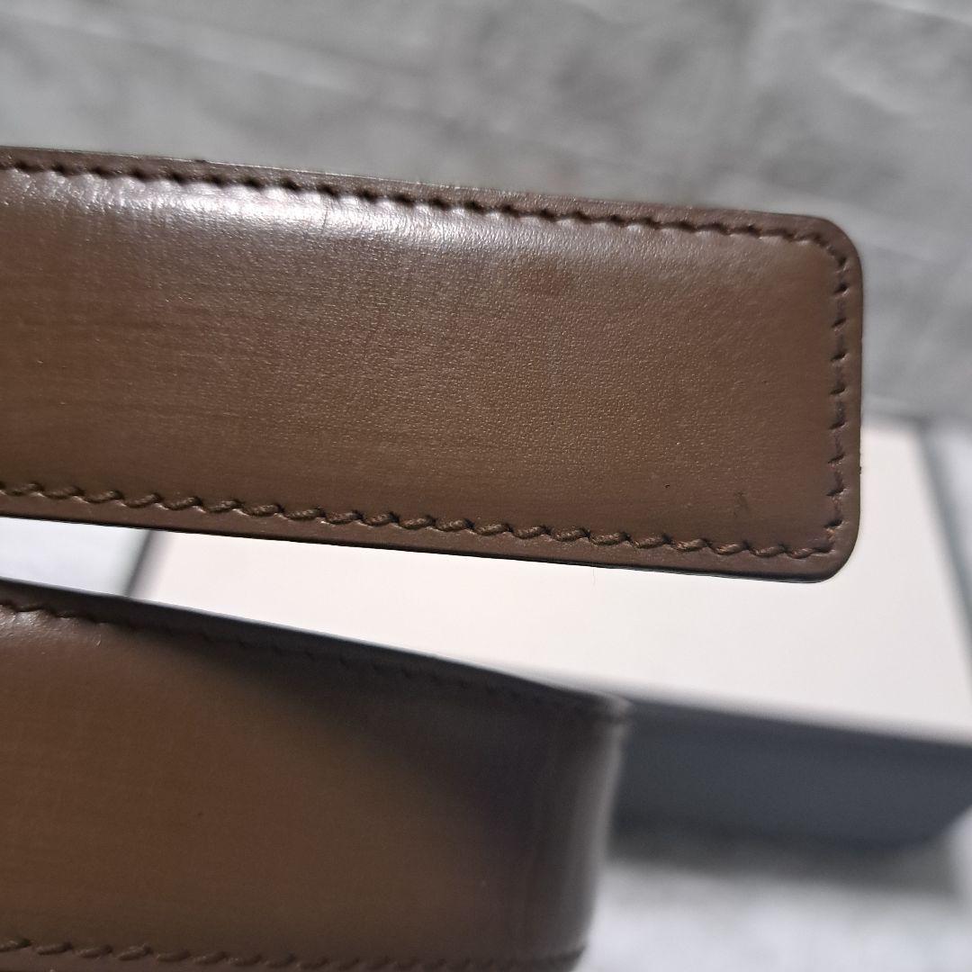 ✨️美品✨️GUCCI グッチ Gバックル 茶色 黒 リバーシブル ベルト