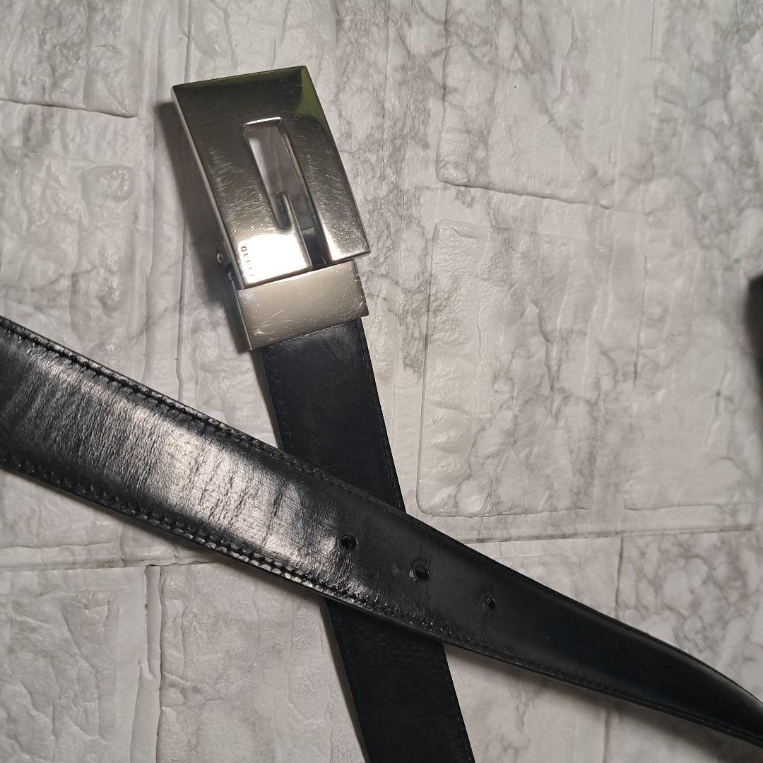 ✨️美品✨️GUCCI グッチ Gバックル 茶色 黒 リバーシブル ベルト