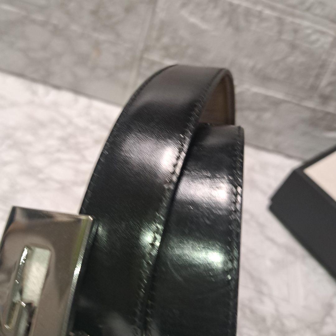 ✨️美品✨️GUCCI グッチ Gバックル 茶色 黒 リバーシブル ベルト
