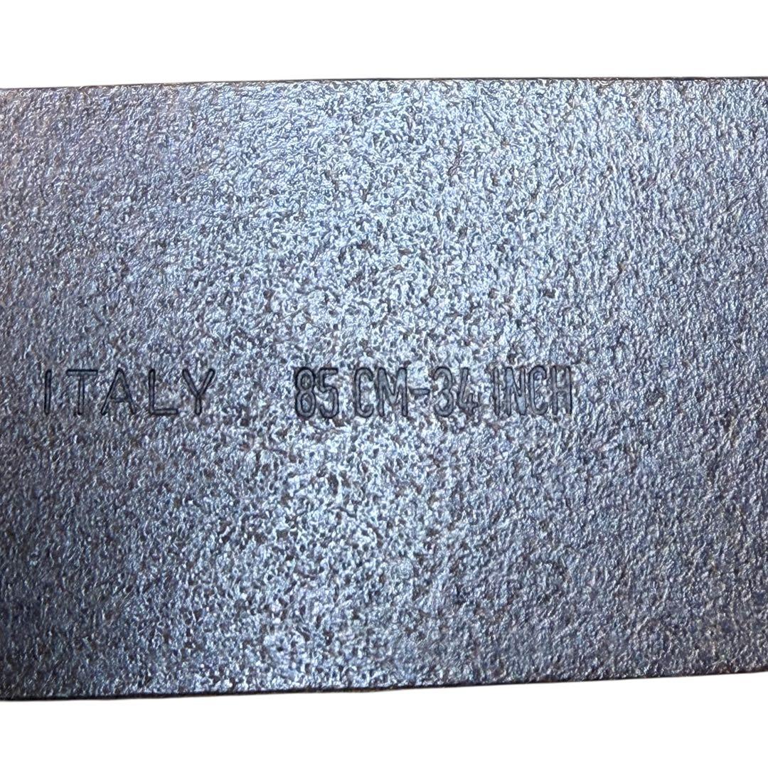 D&G ドルチェアンドガッバーナ ベルト　メンズ　ブラウン　シルバーバックル