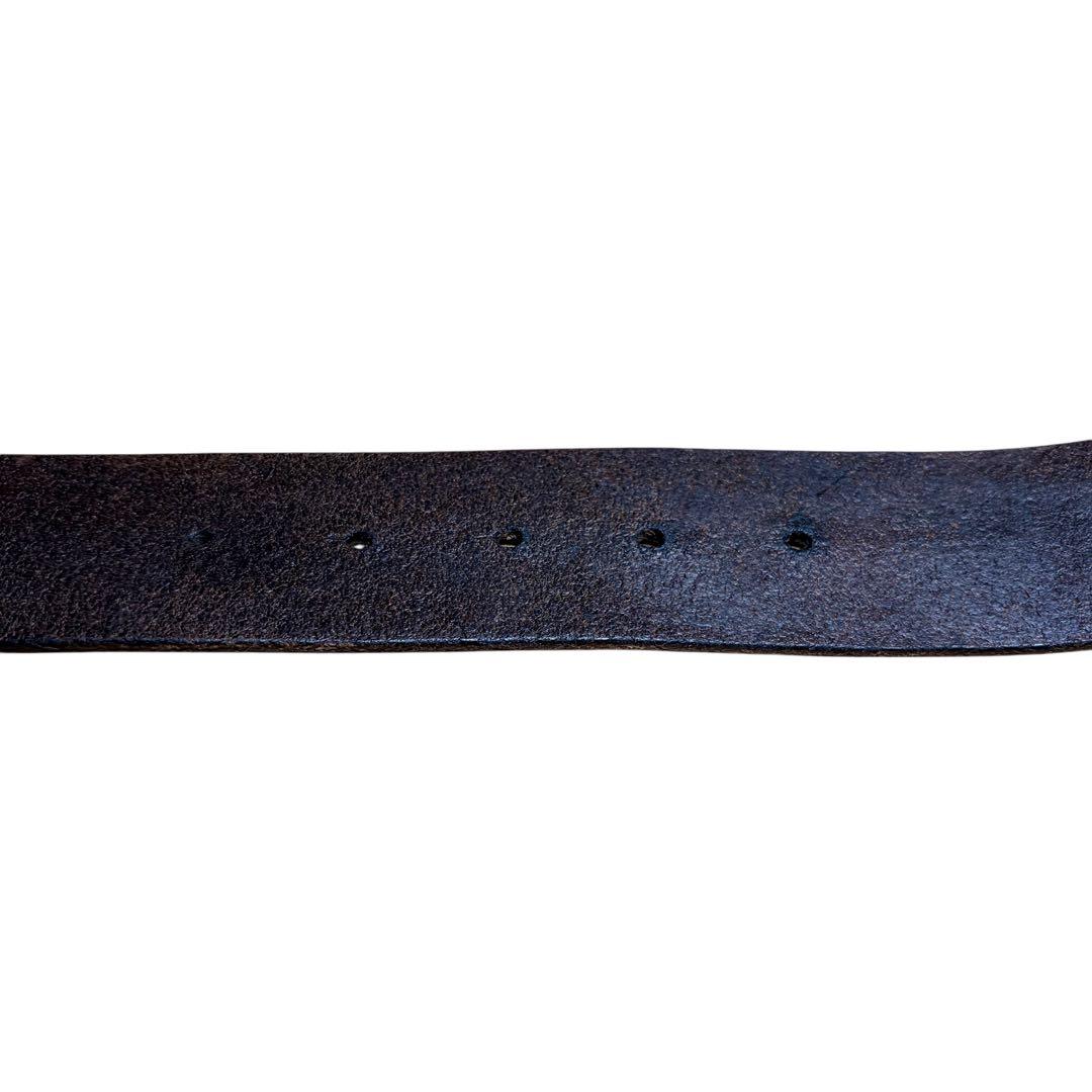 D&G ドルチェアンドガッバーナ ベルト　メンズ　ブラウン　シルバーバックル