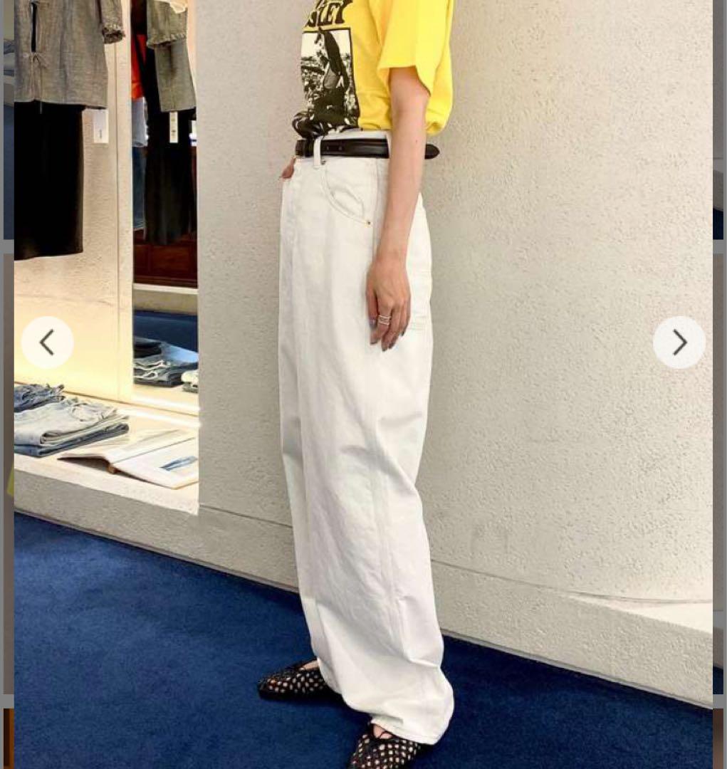 THE SHINZONE TOOL DENIM PANTS 36 ホワイト