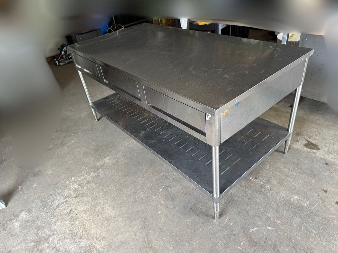 ステンレス　作業台　調理台　（岐阜県まで引き取り限定）