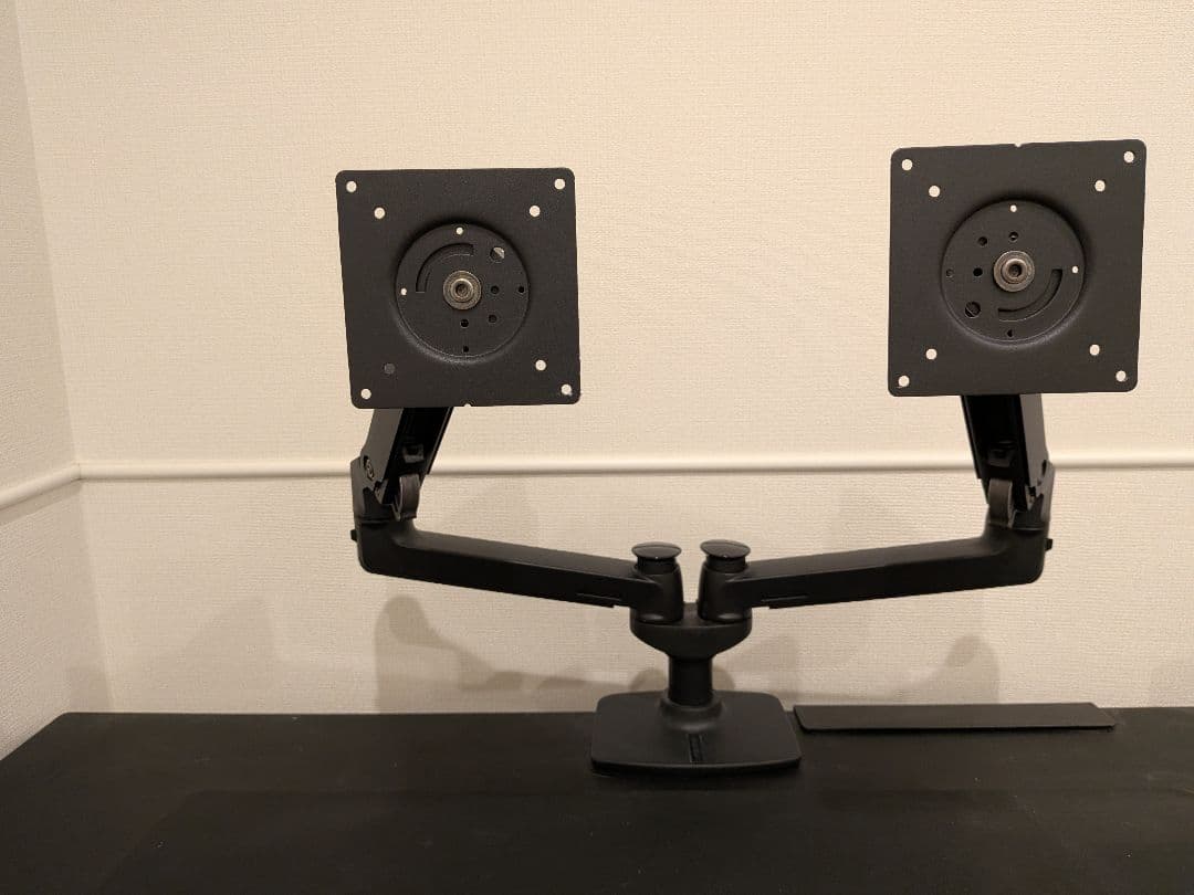 エルゴトロン LXデュアルモニターアーム　マットブラック