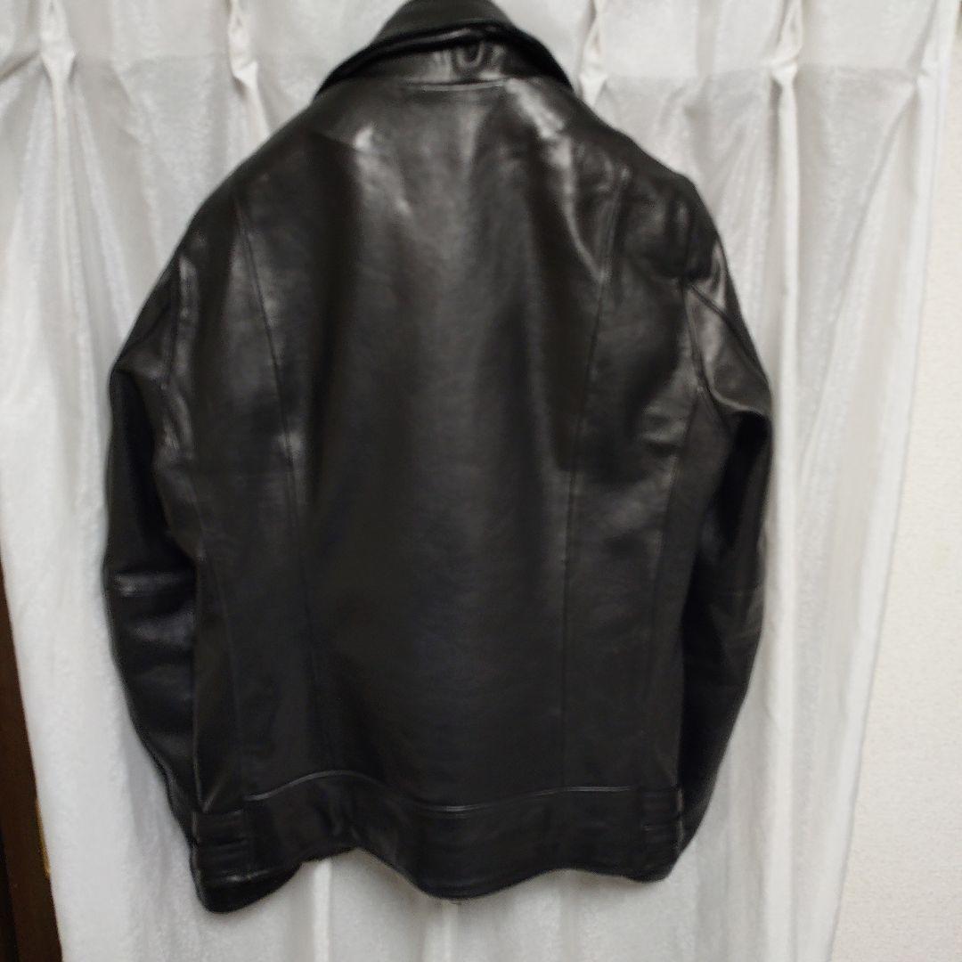 BUFFALO BOBS 黒 レザーライダースジャケット