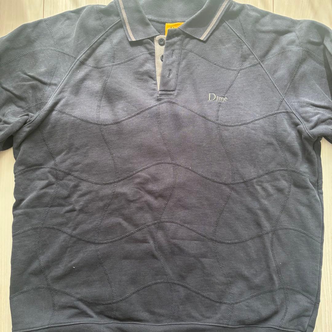 Dime ウェーブ ネイビーシャツ