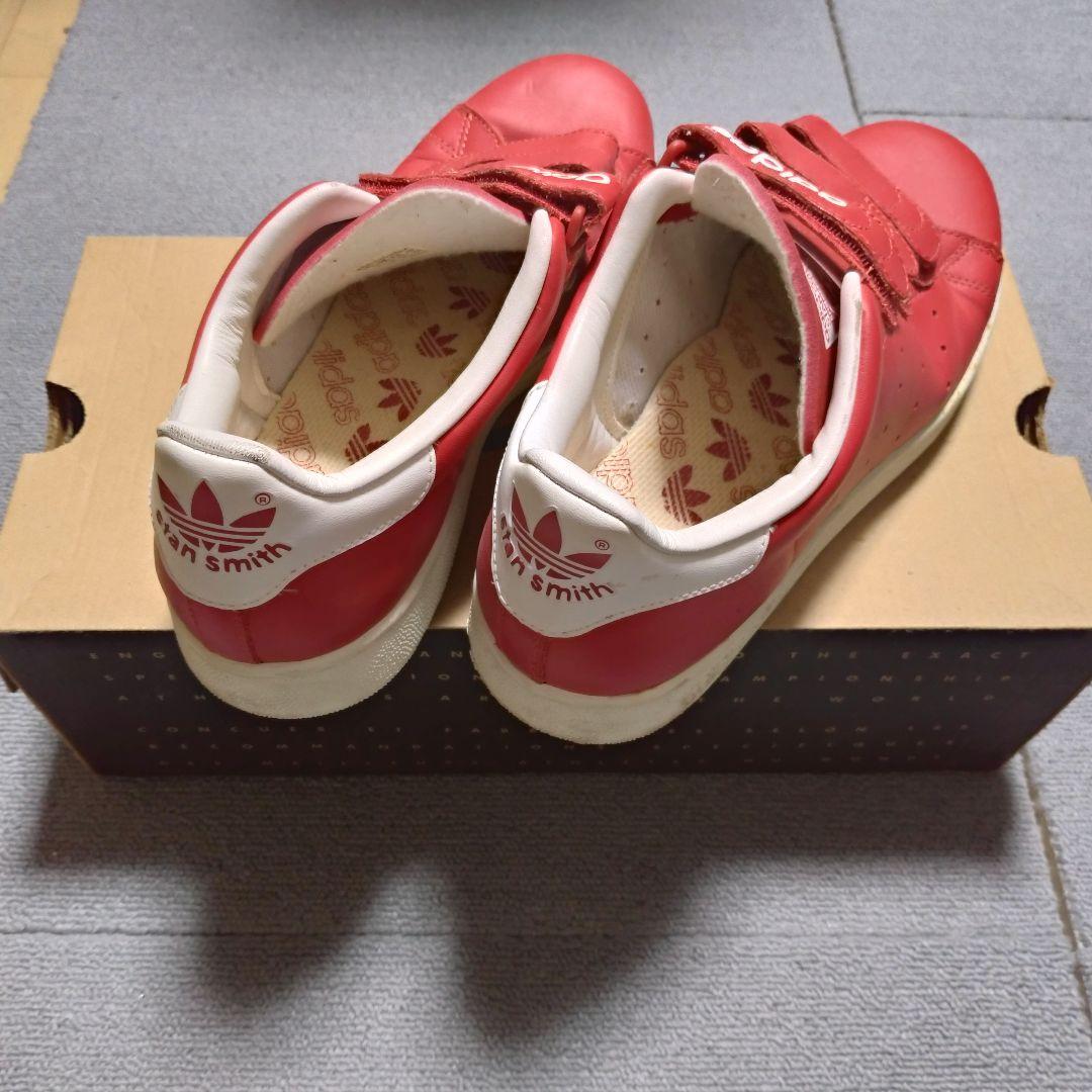 adidas スタンスミス ベルクロ 赤×白 27.0cm レザー 2001年製