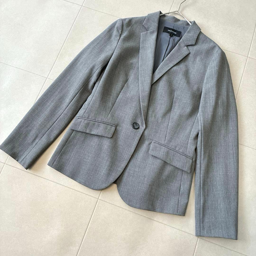 現行 未使用級 アンタイトル♡洗える セットアップ パンツスーツ　2　ストレッチ