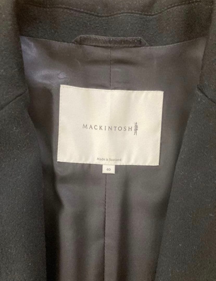 マッキントッシュ　MACKINTOSH ブラック チェスターコート サイズ40