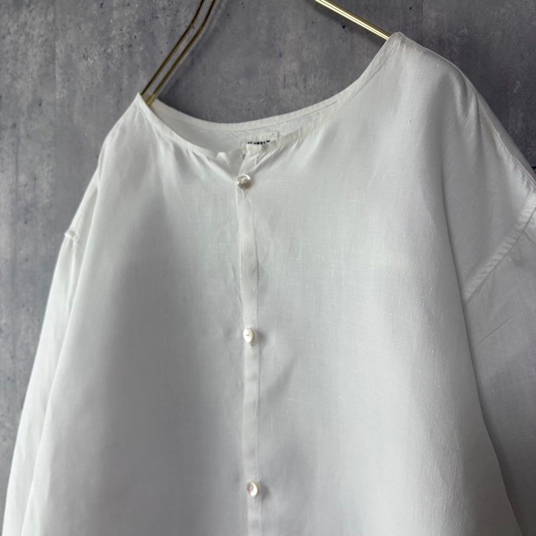 MITTAN ミタン 大麻ワイドシャツ SH-98 白 2 ユニセックス　ヘンプ