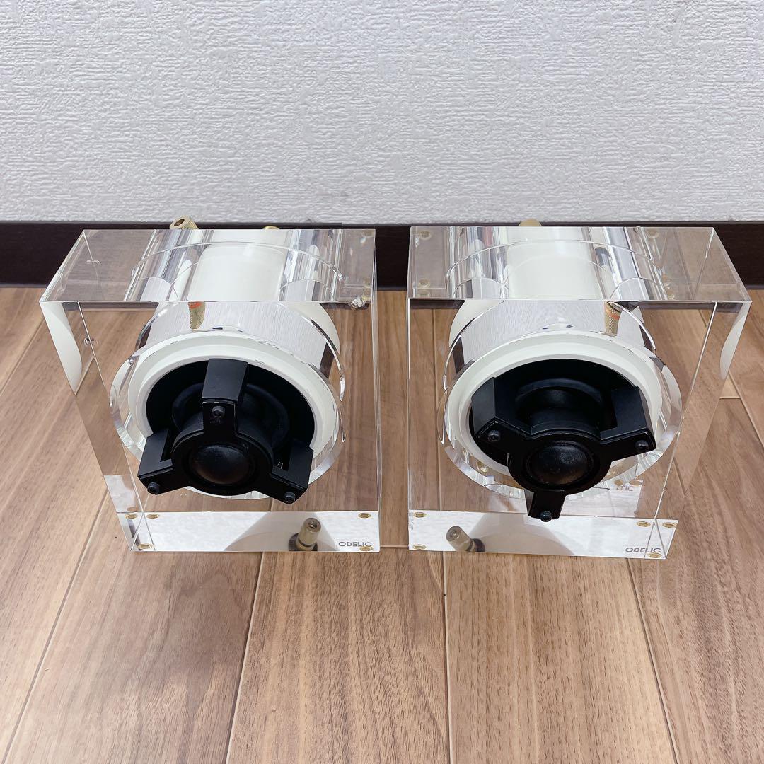 ODELIC × KENWOOD ガラススタンドスピーカー SP0001 ２個