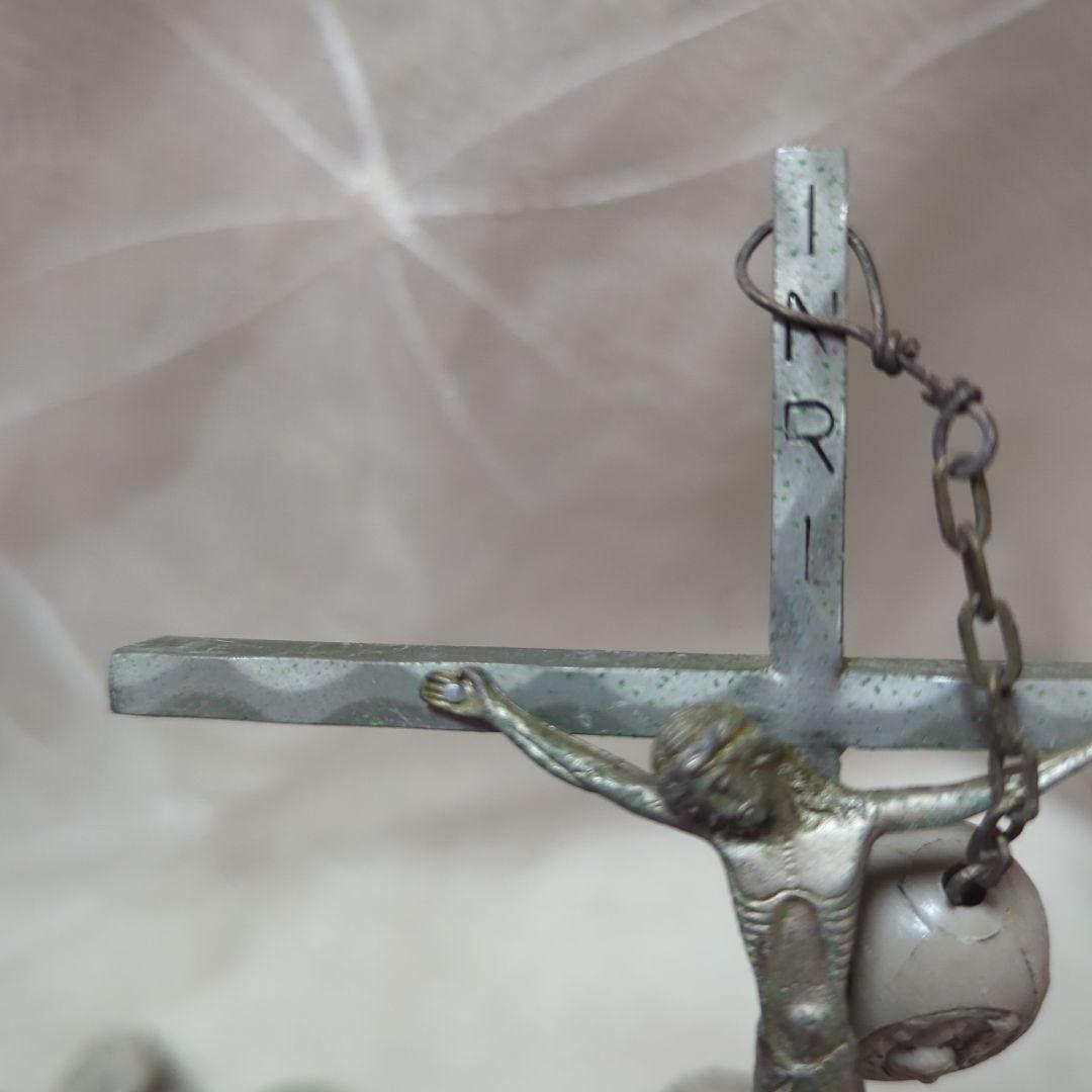 ビンテージ イタリア製 ロザリオ 長さ 160cm マリア キリスト カトリック