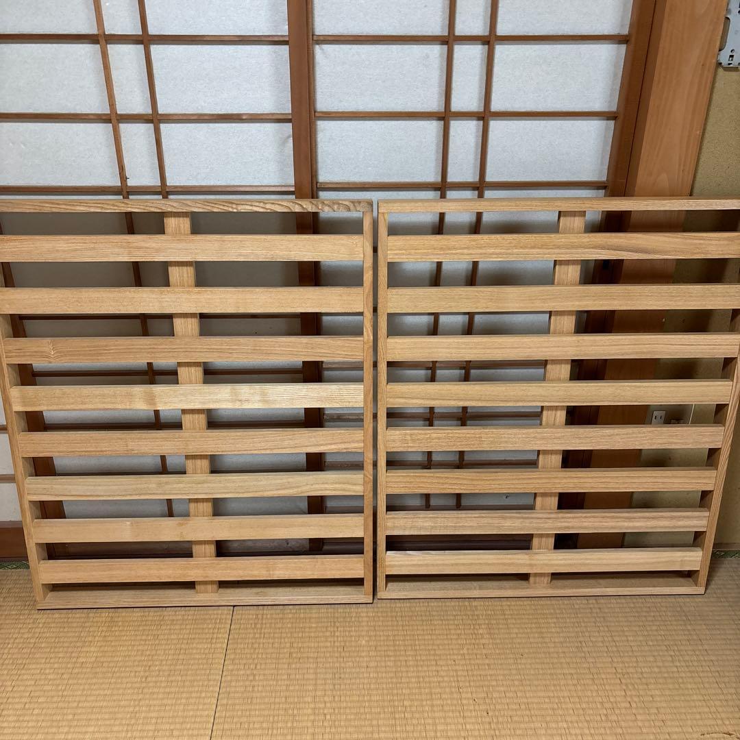 キツツキマーク　飛騨産業　木製すのこベッドフレーム