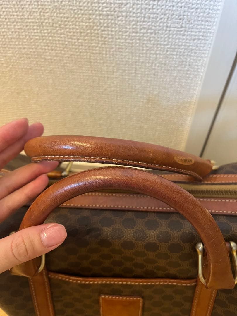 CELINE ヴィンテージ　マカダム　PVC ボストン