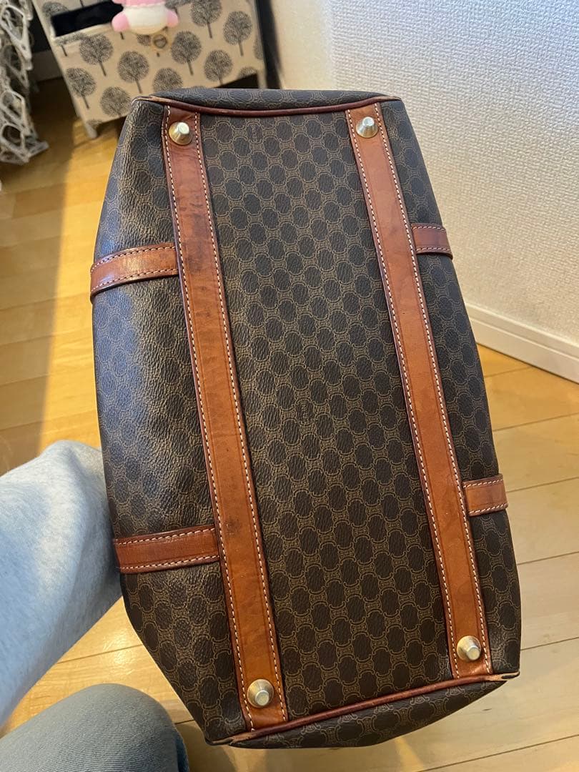 CELINE ヴィンテージ　マカダム　PVC ボストン