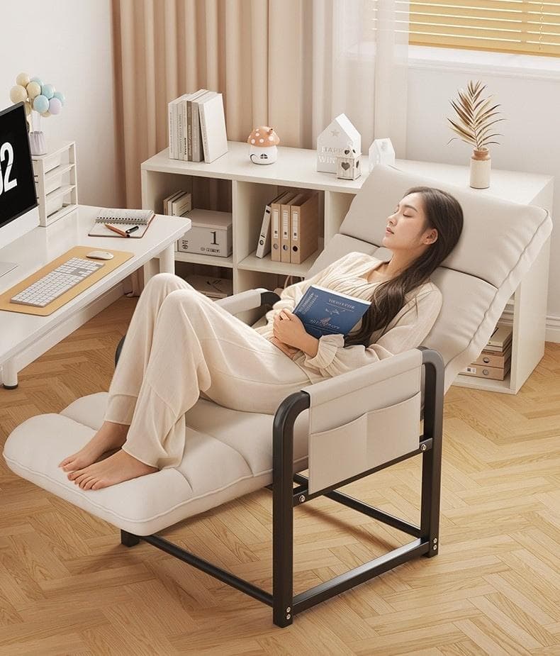 《ウィンターセール30%OFF》可動式リクライニングチェア フットレスト付