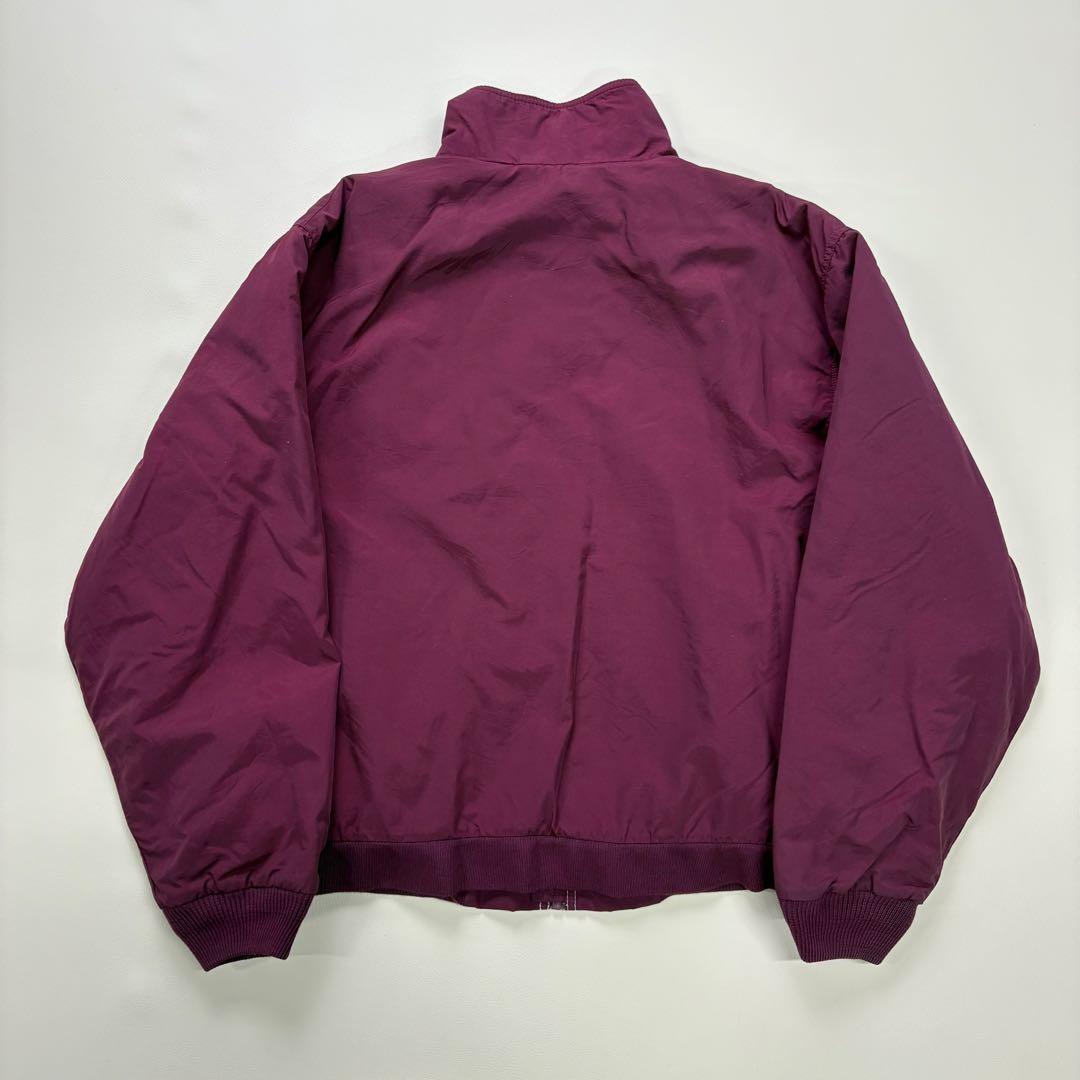 【極上】90s USA製L.L.BEAN ウォームアップジャケット ボルドー短丈