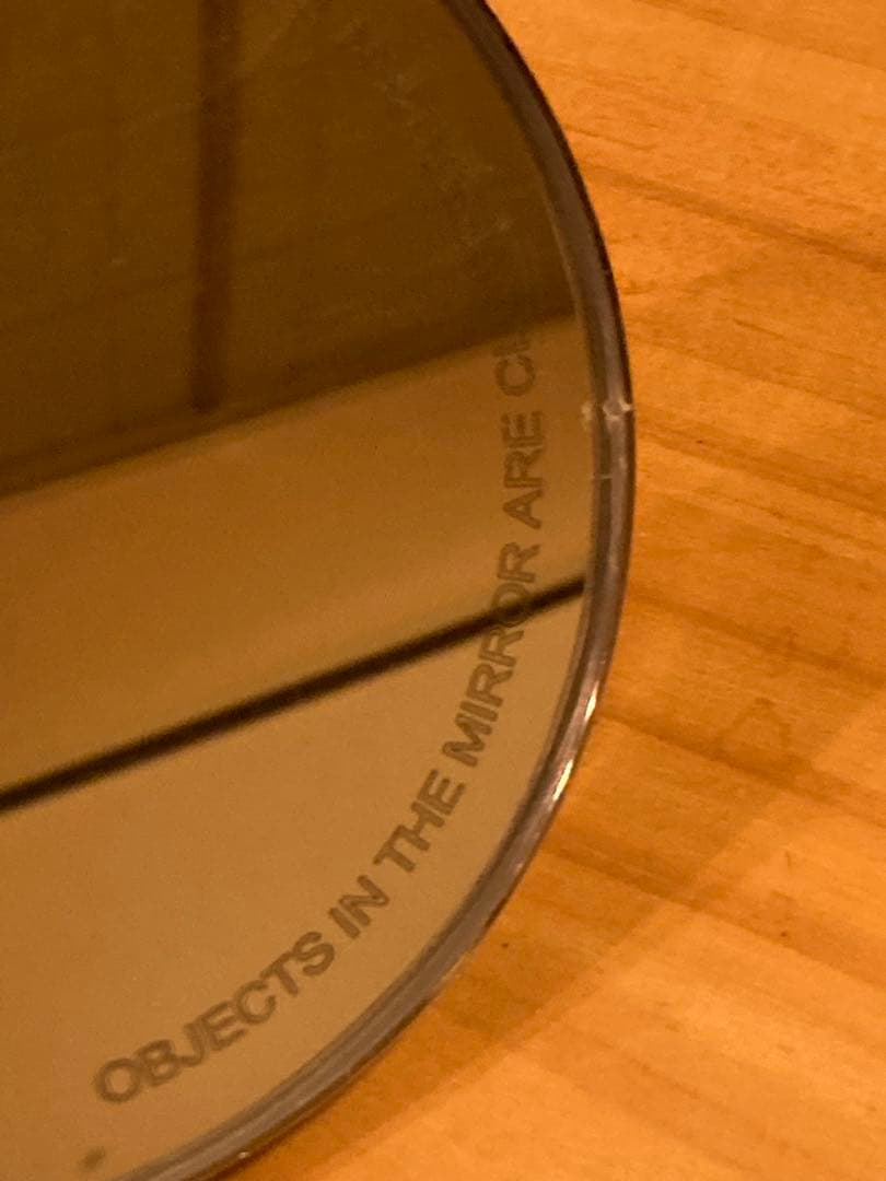 サイドミラー　クローム　ラウンド　２２.２mm クランプ　ビンテージ　左右セット