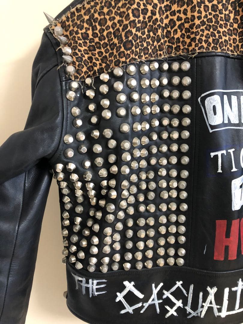 渋谷candy購入　スタッズダブルライダースジャケット