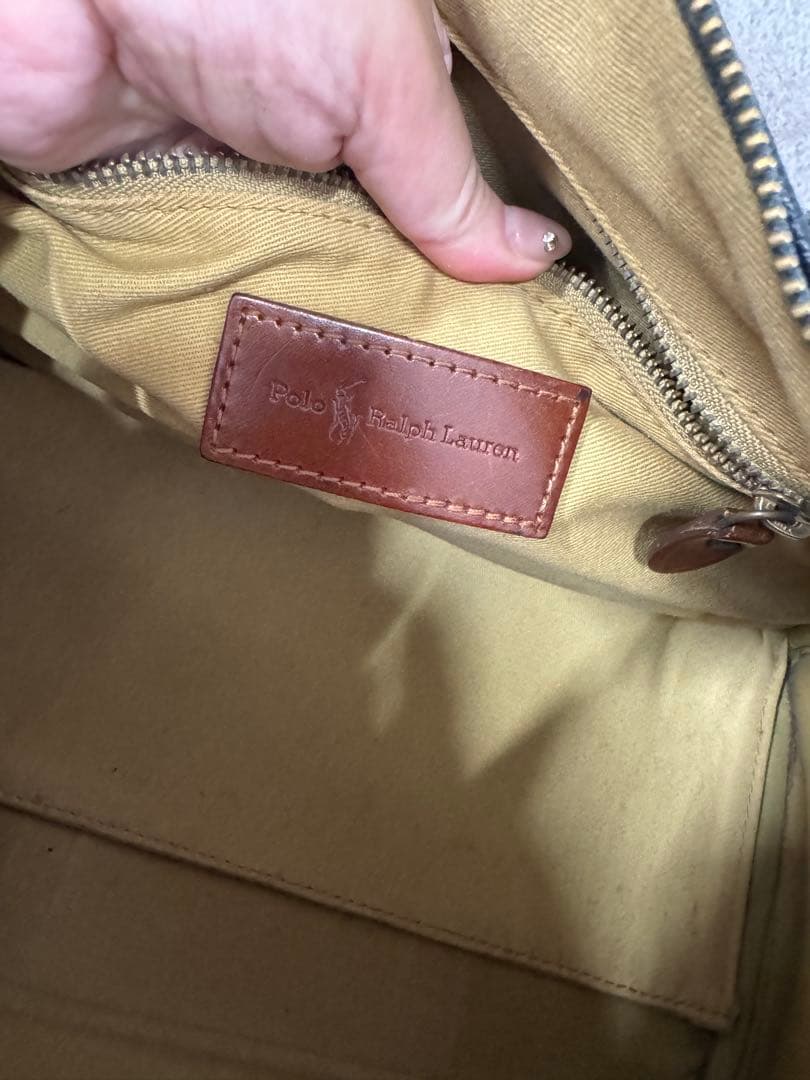 ポロラルフローレン チェック ボストンバッグ 旅行 ビンテージ