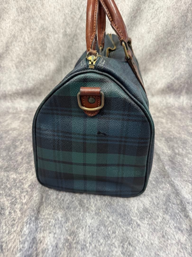 ポロラルフローレン チェック ボストンバッグ 旅行 ビンテージ