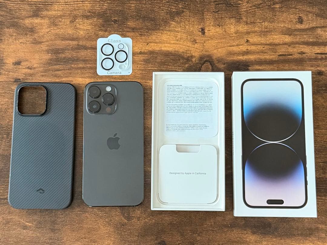 Apple iPhone 14 Pro Maxブラック 本体 ケース付