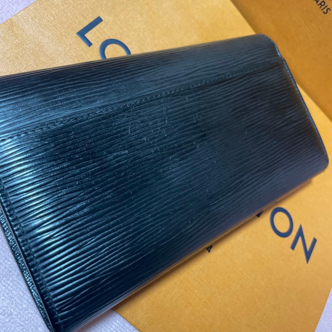 で*ん様 ❤️Louis Vuitton❤️ エピレザー ブラック ロングウォレ