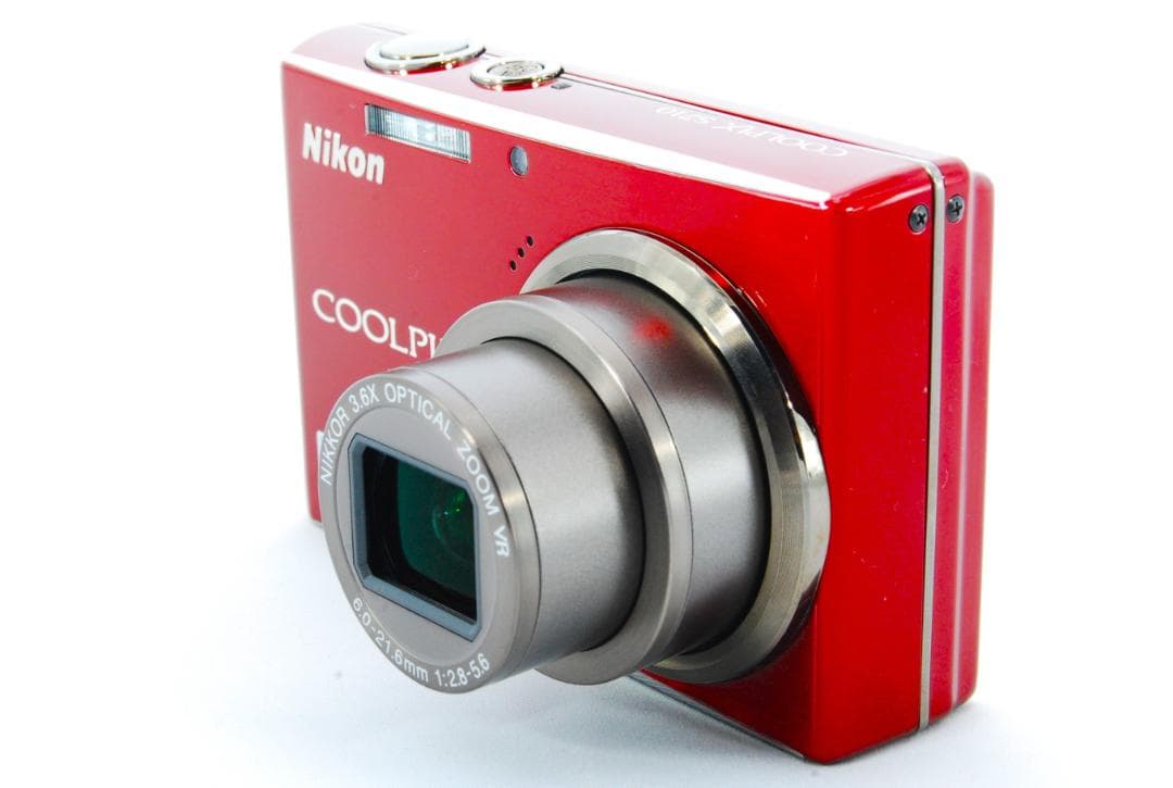 【極上美品】Nikon Coolpix S710元箱付レッド動作確認済41107