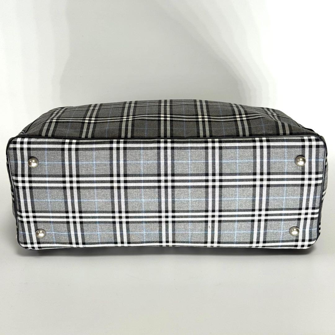 【極美品】BURBERRY グレー ノバチェック ボストンバッグ