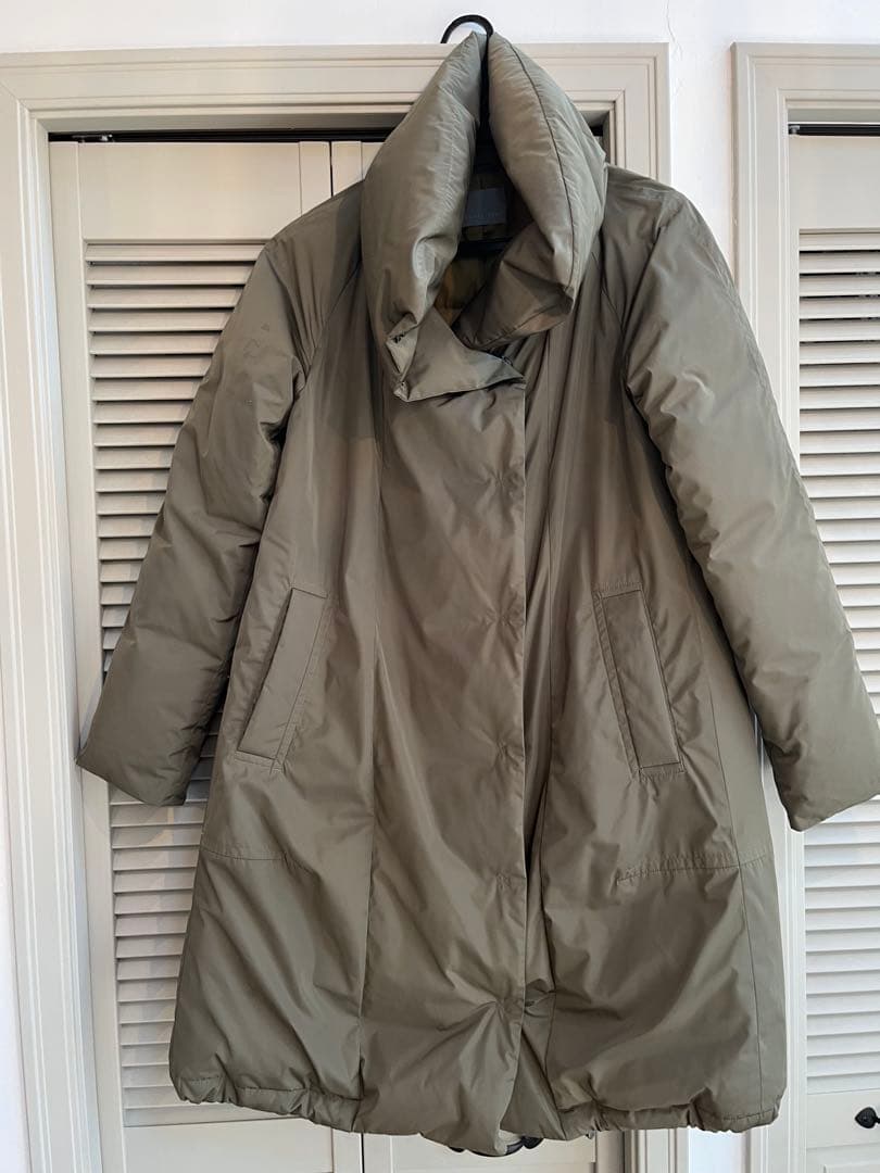 theory luxe オリーブ ダウンジャケット ロング丈