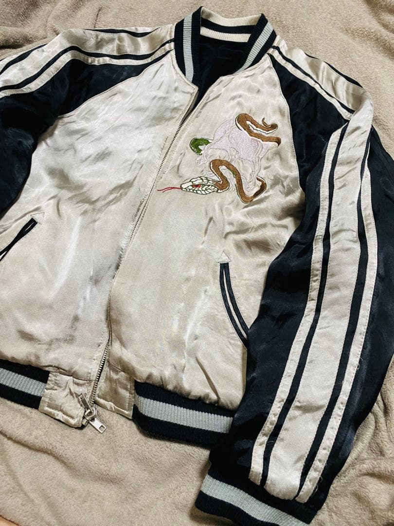 別珍 ２面用 SWITCH 日本限定 レーヨン スカジャン こい龍 unisex