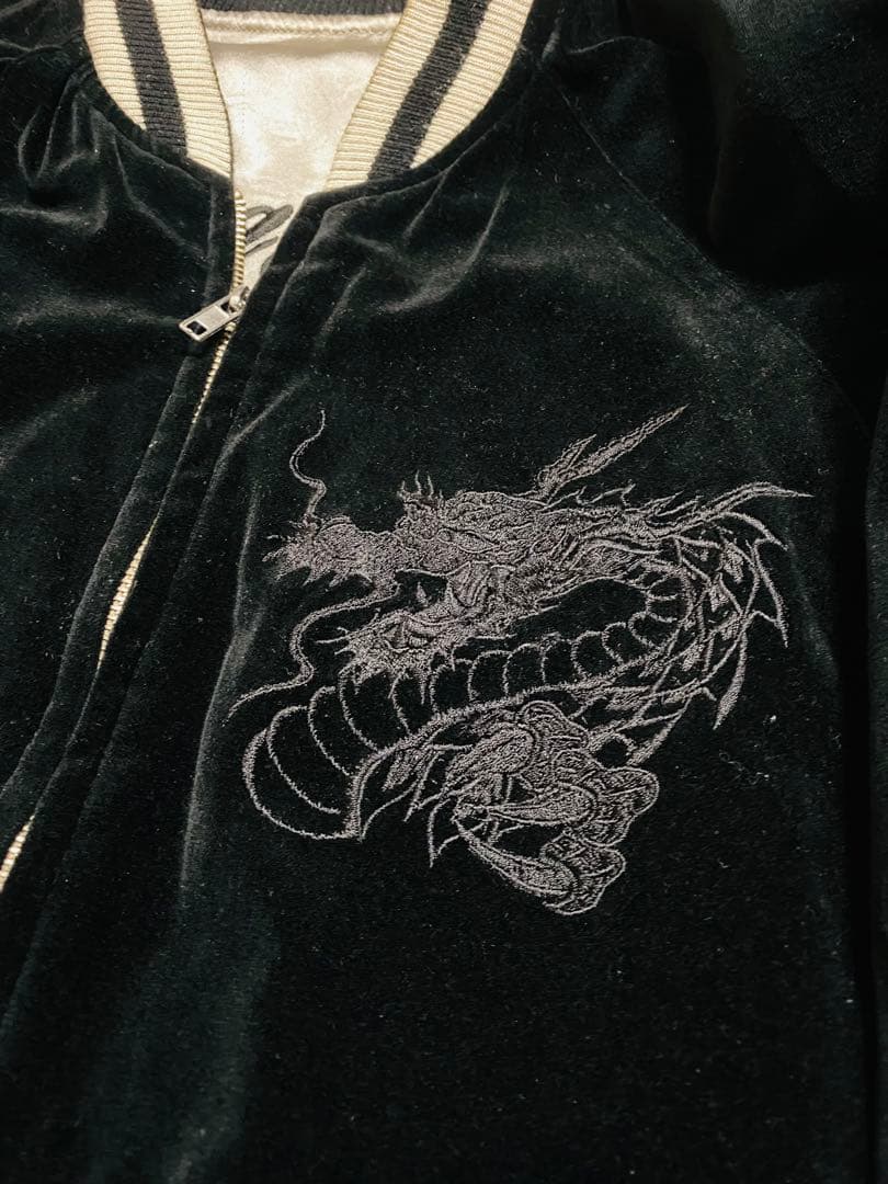 別珍 ２面用 SWITCH 日本限定 レーヨン スカジャン こい龍 unisex