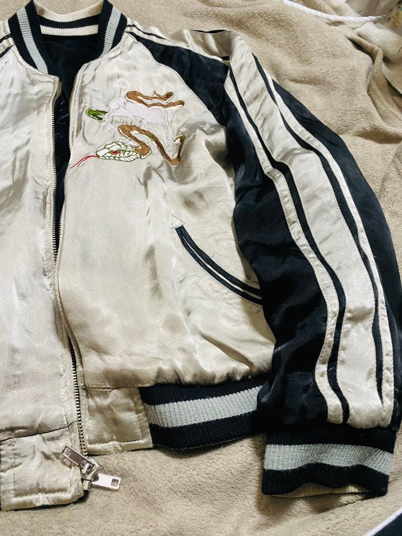 別珍 ２面用 SWITCH 日本限定 レーヨン スカジャン こい龍 unisex