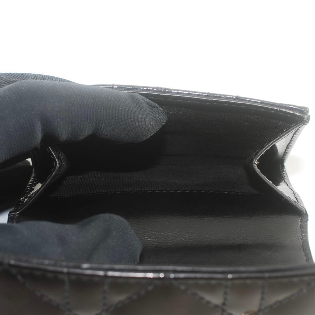 ＊Lady Dior＊ディオール＊エナメル＊ロータスウォレット＊カナージュ