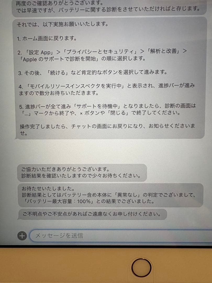 Apple iPad (第7世代) 32GB WiFiモデル バッテリ100%