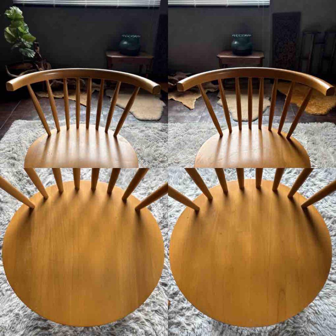 ②cherry 桜屋工業　ウィンザーチェア　アームチェア　オークレイチェア　YZ