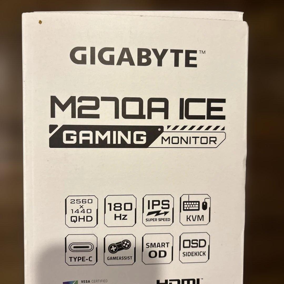 新品未開封GIGABYTE M270A ICE ゲーミングモニター 27インチ