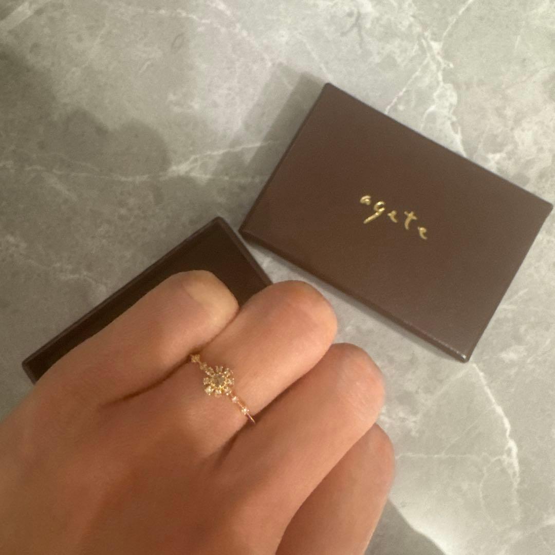 【美品】agete 11号リング（定価7万円程度）