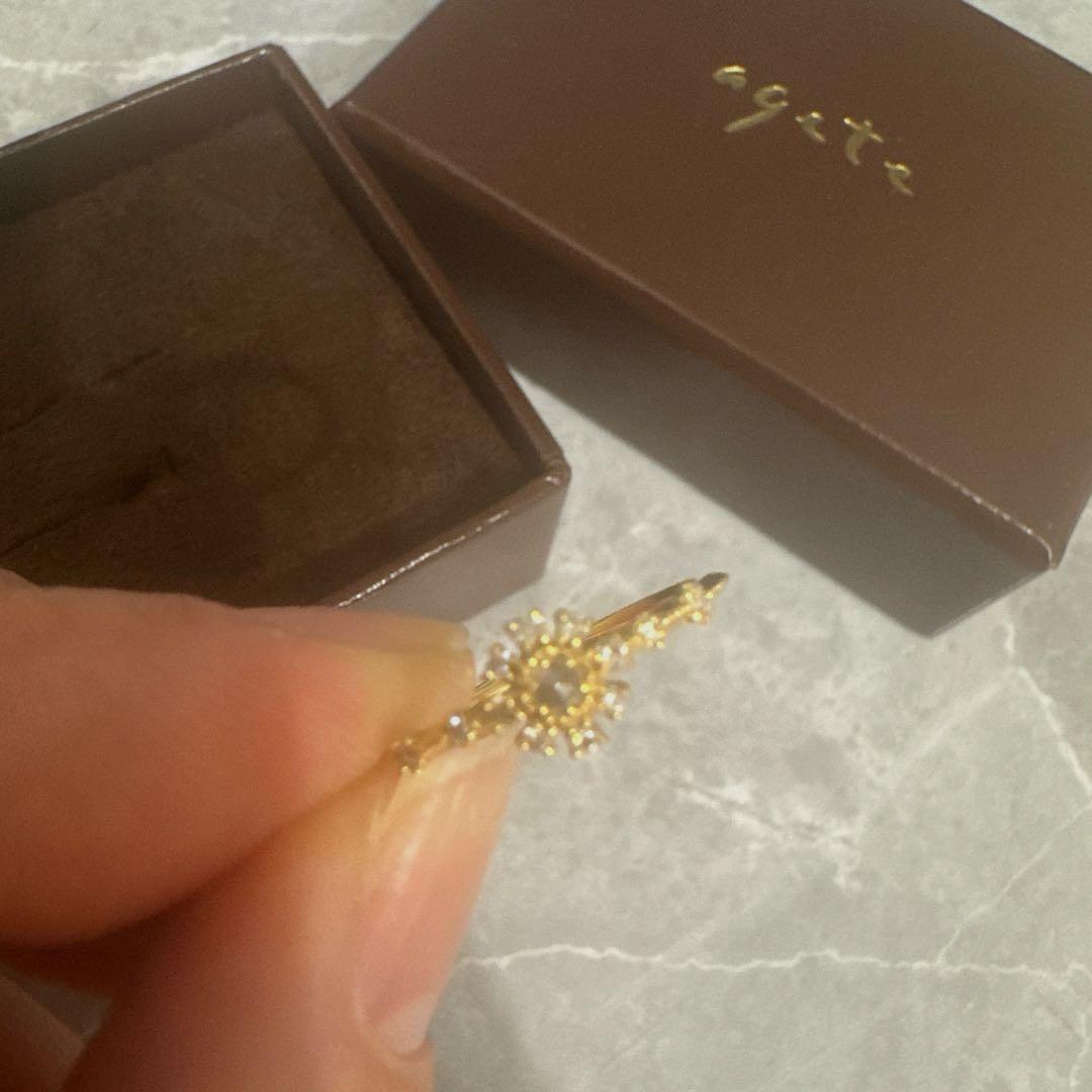 【美品】agete 11号リング（定価7万円程度）