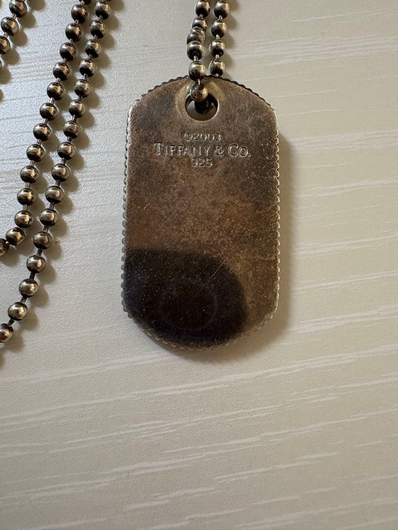 Tiffany & Co. ドッグタグネックレス sv925 シルバー925