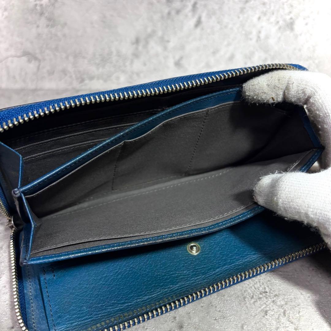 【rin.rei0516！】ポーター ラウンドジップ長財布 迷彩 ネイビー