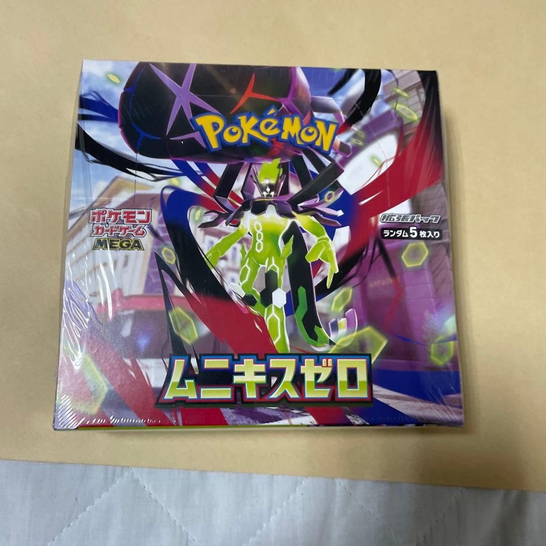 新品未開封 ポケモンカードゲーム MEGA シュリンク付 ムニキスゼロ 1BOX