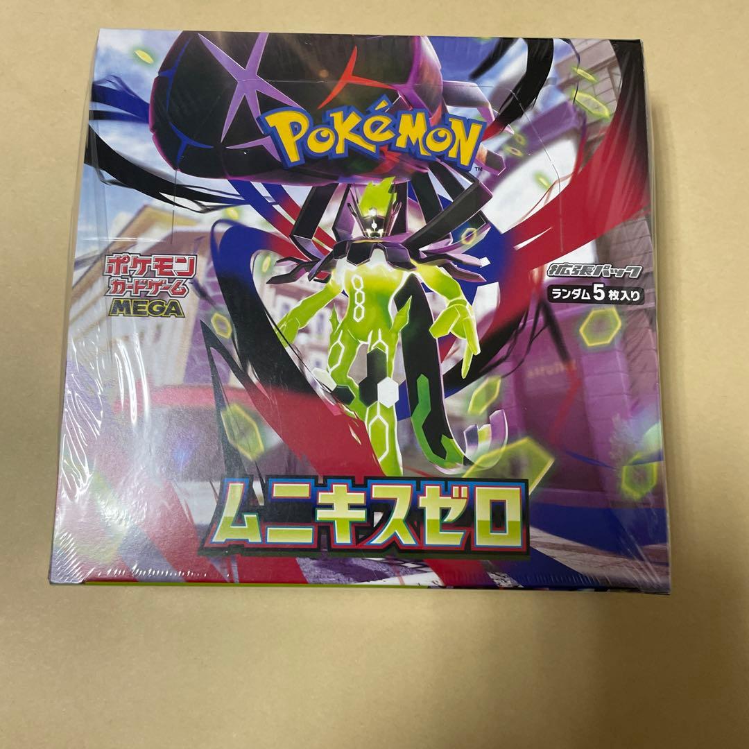 新品未開封 ポケモンカードゲーム MEGA シュリンク付 ムニキスゼロ 1BOX