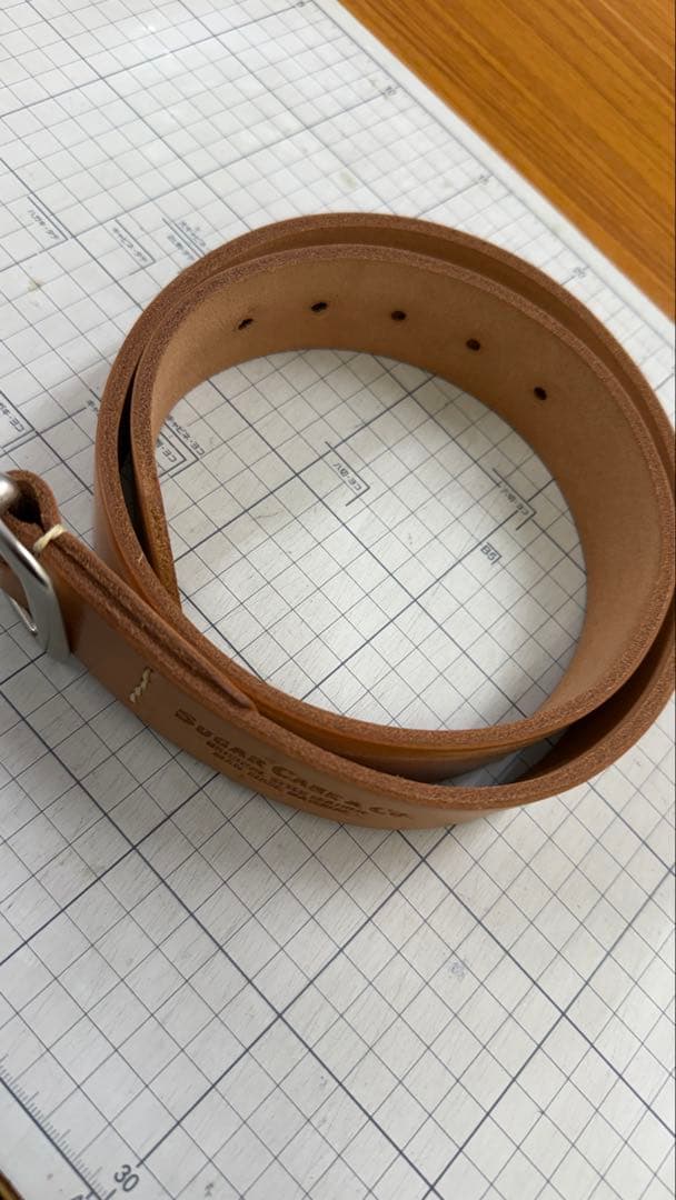 小物 SUGAR CANE GARRISON LEATHER BELT size32