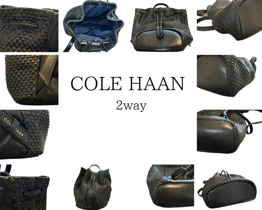 大幅値下げ！　COLE HAAN イントレチャート　レザーリュック