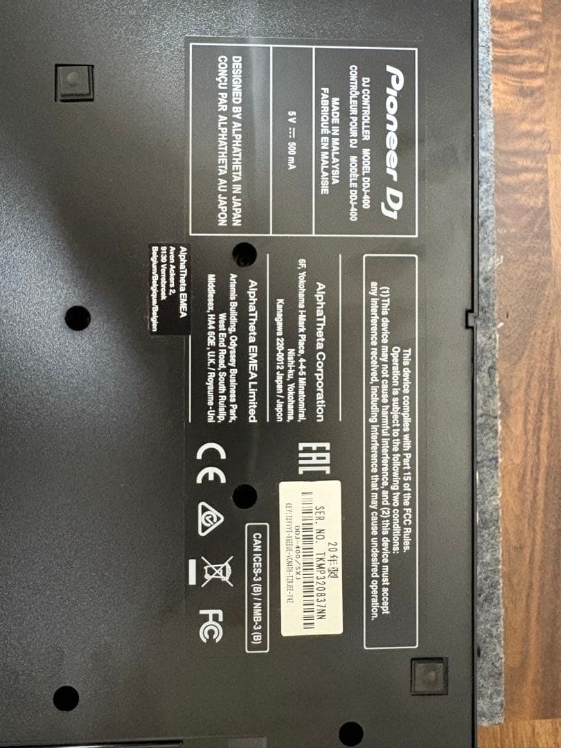 DJ機材 DDJ-400 Pioneer DJ Controller