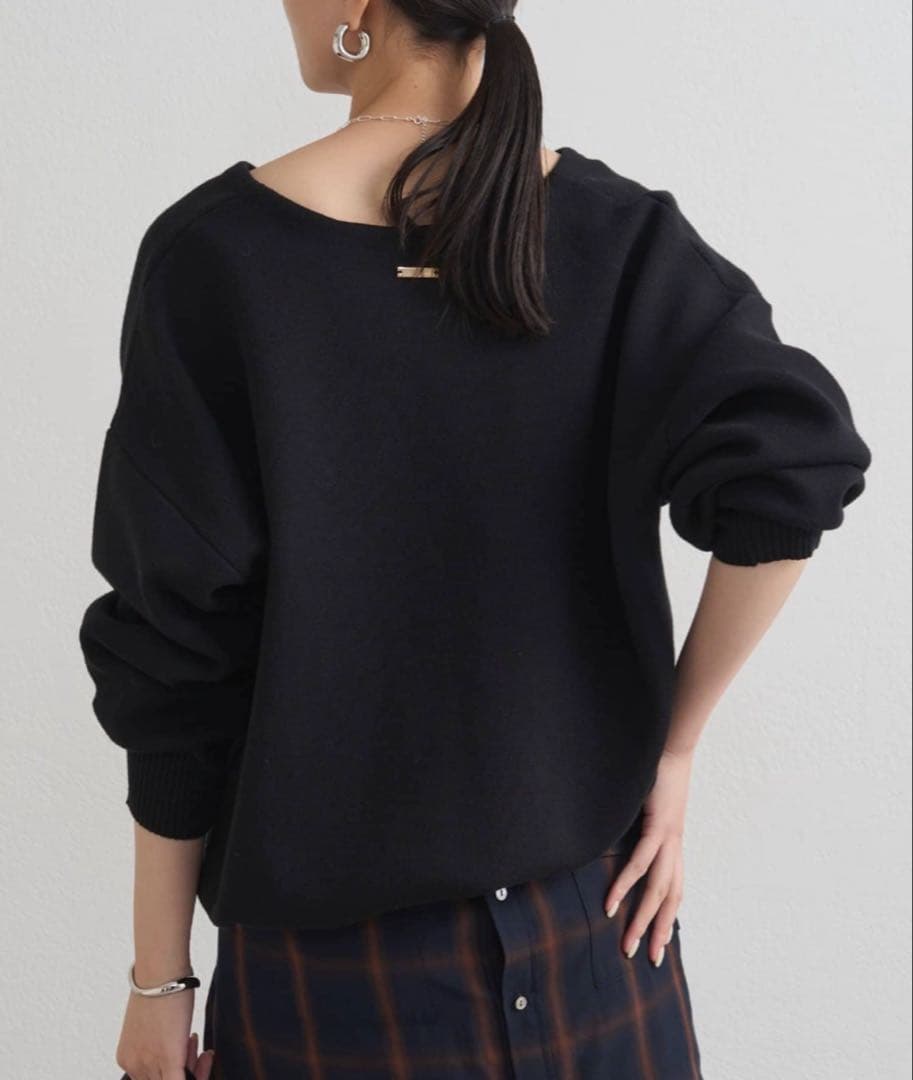 loungedress スウェットライクスキッパーニット　ラウンジドレス