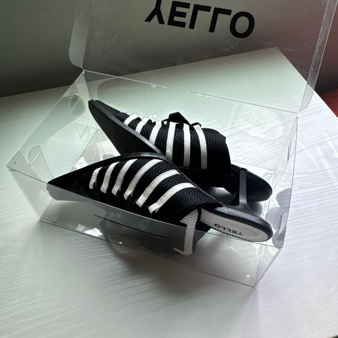 YELLO MONO SNEAKER MULES ブラック/ホワイト M