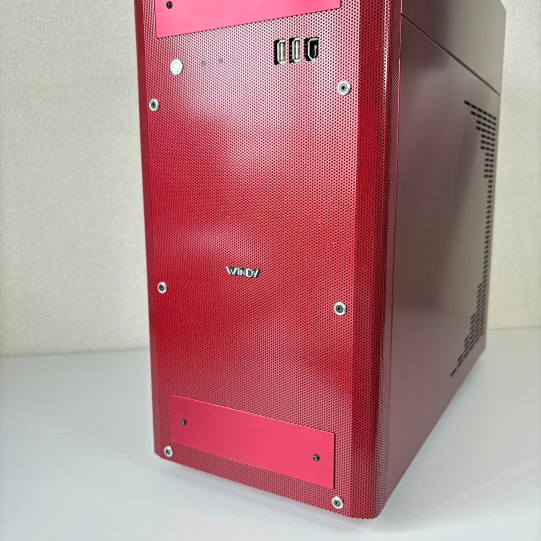 星野金属　Windy ウィンディ　PCケース　ALCADIA 赤　レッド　アルミ