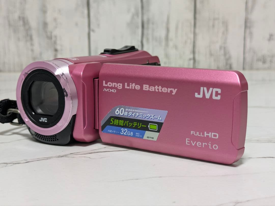 JVC　GZ-F100　ピンクカラー